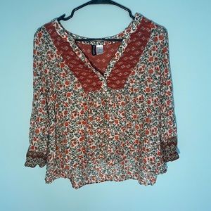 floral blouse